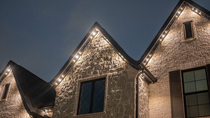 Custom pergola lighting