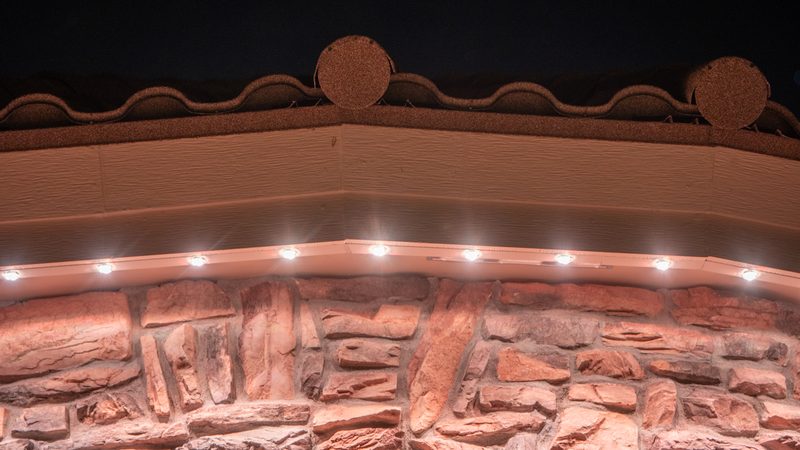 Fence-line lighting